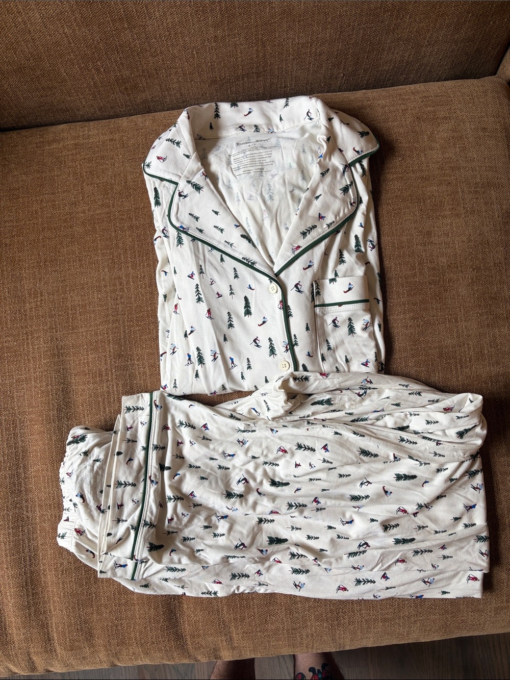 Tommy John Womens pajama set Skiers sixe S